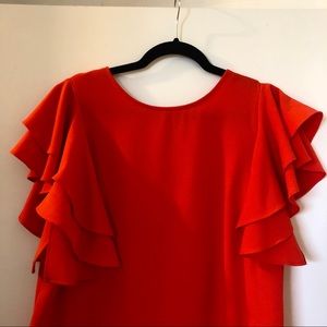 Orange/coral party dress 🎉🍊